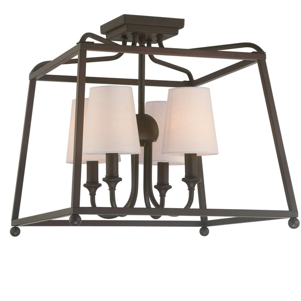 Crystorama - 2243-DB - Four Light Ceiling Mount - Sylvan - Dark Bronze from Lighting & Bulbs Unlimited in Charlotte, NC
