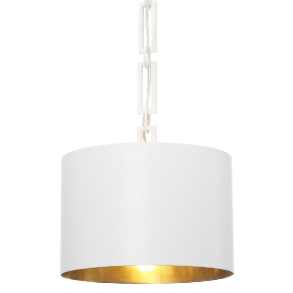 Crystorama - 8683-MT-GA - One Light Chandelier - Alston - Matte White / Antique Gold from Lighting & Bulbs Unlimited in Charlotte, NC