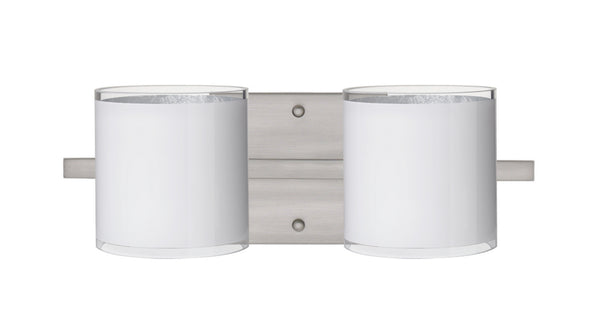Besa - 2WS-7180SF-SN - Two Light Wall Sconce - Pogo - Satin Nickel from Lighting & Bulbs Unlimited in Charlotte, NC