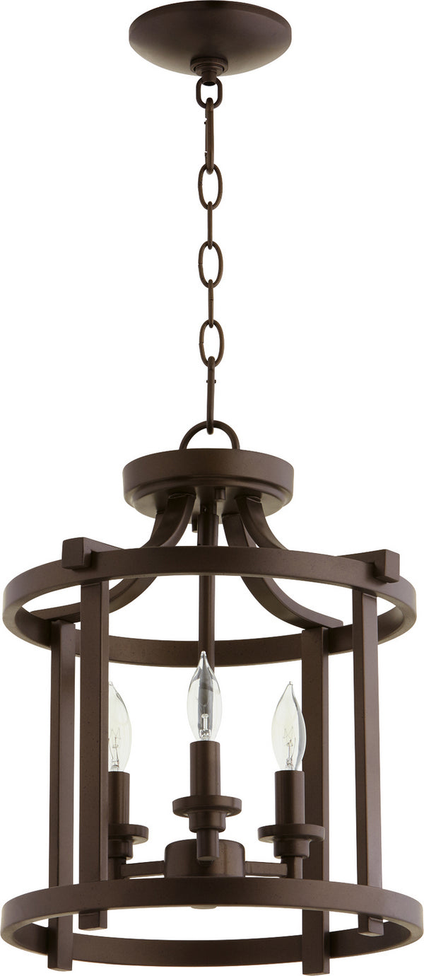 Quorum - 2817-13-86 - Three Light Dual Mount - Lancaster - Oiled Bronze from Lighting & Bulbs Unlimited in Charlotte, NC