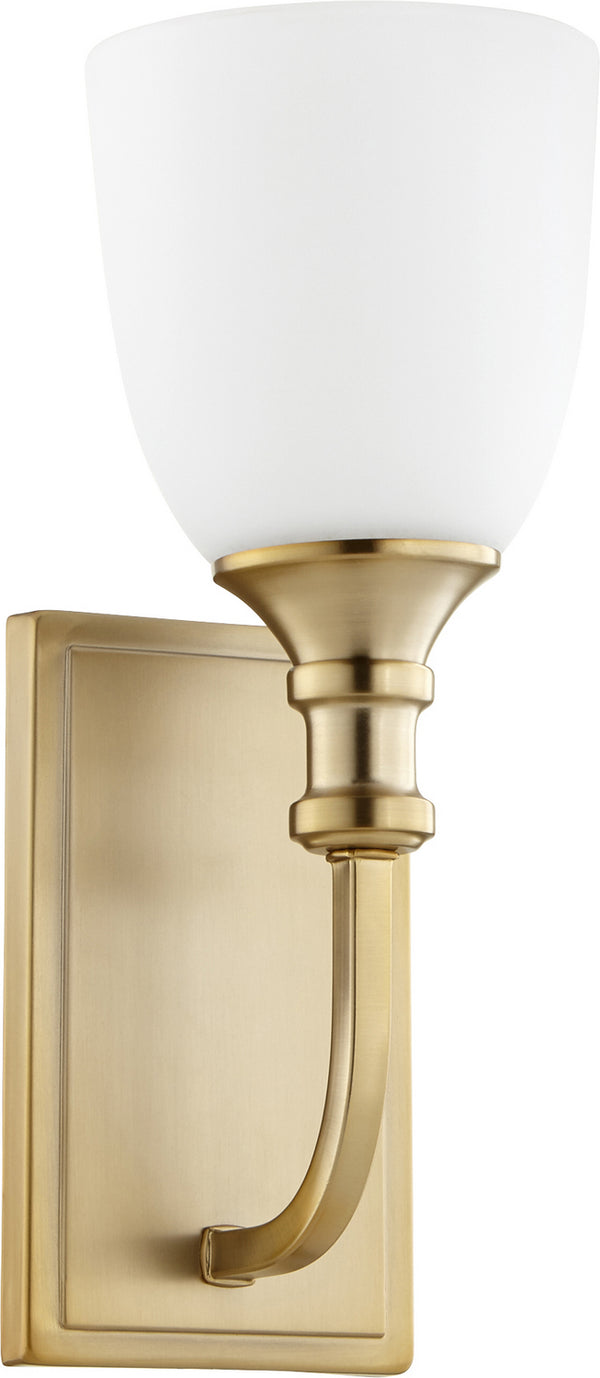 Quorum - 5411-1-80 - One Light Wall Mount - Richmond - Aged Brass from Lighting & Bulbs Unlimited in Charlotte, NC