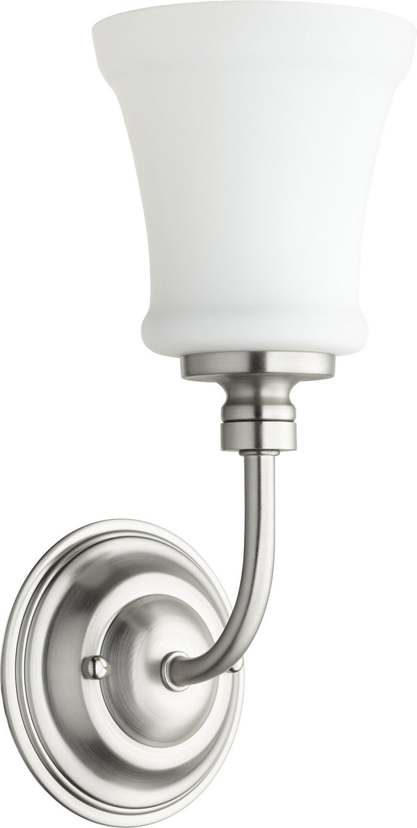 Quorum - 5522-1-65 - One Light Wall Mount - Rossington - Satin Nickel from Lighting & Bulbs Unlimited in Charlotte, NC