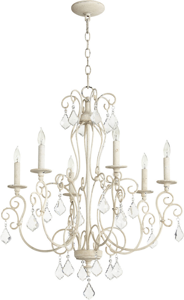 Quorum - 6205-6-70 - Six Light Chandelier - Ariel - Persian White from Lighting & Bulbs Unlimited in Charlotte, NC