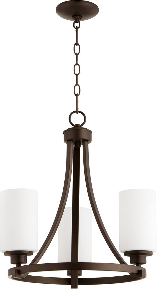Quorum - 6207-3-86 - Three Light Chandelier - Lancaster - Oiled Bronze from Lighting & Bulbs Unlimited in Charlotte, NC