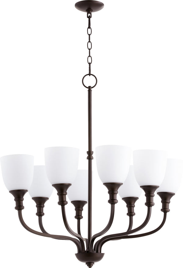 Quorum - 6811-8-86 - Eight Light Chandelier - Richmond - Oiled Bronze from Lighting & Bulbs Unlimited in Charlotte, NC