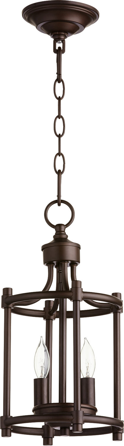 Quorum - 6822-2-86 - Two Light Entry Pendant - Rossington - Oiled Bronze from Lighting & Bulbs Unlimited in Charlotte, NC