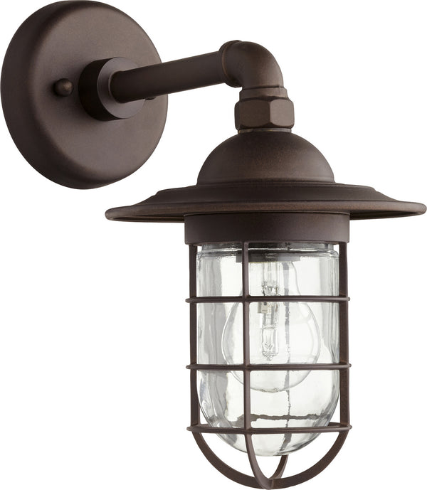 Quorum - 7082-86 - One Light Wall Mount - Bowery - Oiled Bronze from Lighting & Bulbs Unlimited in Charlotte, NC