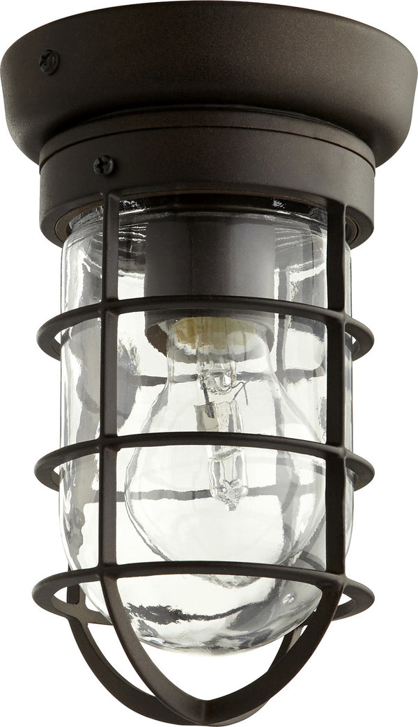 Quorum - 7282-86 - One Light Ceiling Mount - Bowery - Oiled Bronze from Lighting & Bulbs Unlimited in Charlotte, NC