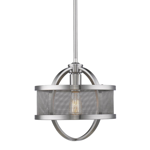 Golden - 3167-M1L PW-PW - One Light Mini Pendant - Colson PW - Pewter from Lighting & Bulbs Unlimited in Charlotte, NC