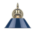 Golden - 3306-1W AB-NVY - One Light Wall Sconce - Orwell AB - Aged Brass from Lighting & Bulbs Unlimited in Charlotte, NC