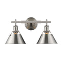 Golden - 3306-BA2 PW-PW - Two Light Bath Vanity - Orwell PW - Pewter from Lighting & Bulbs Unlimited in Charlotte, NC