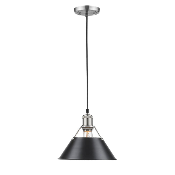 Golden - 3306-M PW-BLK - One Light Pendant - Orwell PW - Pewter from Lighting & Bulbs Unlimited in Charlotte, NC