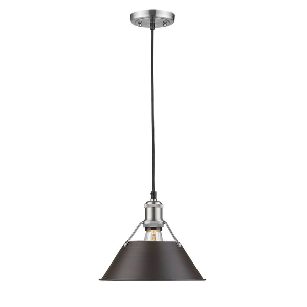 Golden - 3306-M PW-RBZ - One Light Pendant - Orwell PW - Pewter from Lighting & Bulbs Unlimited in Charlotte, NC