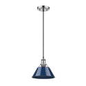 One Light Pendant from the Orwell PW Collection in Pewter Finish by Golden