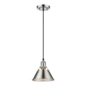 One Light Pendant from the Orwell PW Collection in Pewter Finish by Golden