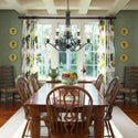 Nine Light Chandelier from the Parrish Collection in Matte Black Finish by Golden