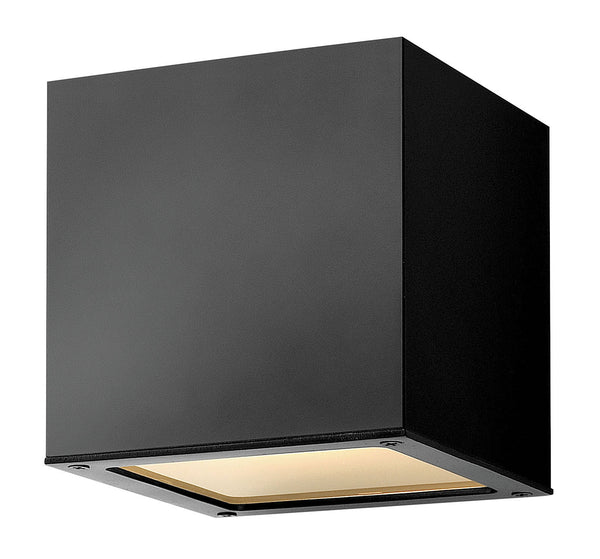 Hinkley - 1769SK - LED Wall Mount - Kube - Satin Black from Lighting & Bulbs Unlimited in Charlotte, NC