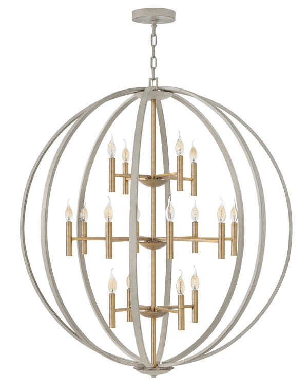 Hinkley - 3464CG - LED Chandelier - Euclid - Cement Gray from Lighting & Bulbs Unlimited in Charlotte, NC