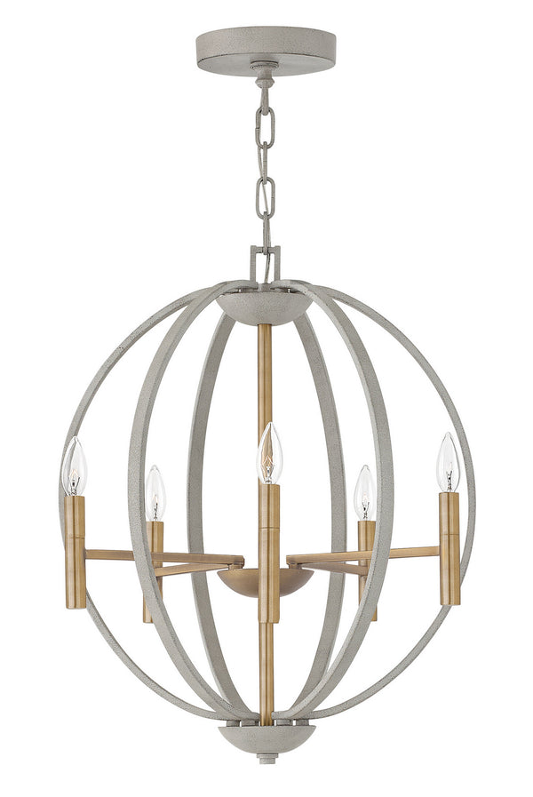 Hinkley - 3466CG - LED Foyer Pendant - Euclid - Cement Gray from Lighting & Bulbs Unlimited in Charlotte, NC