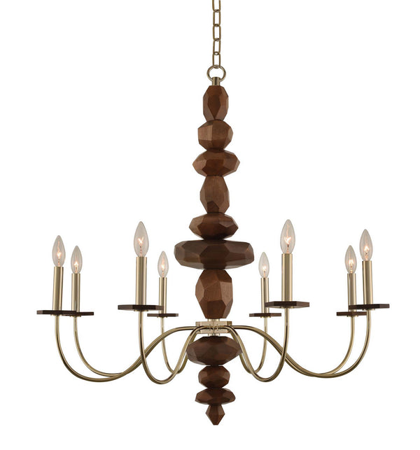 Kalco - 304951CG - Eight Light Chandelier - Lassen - Champagne Gold from Lighting & Bulbs Unlimited in Charlotte, NC