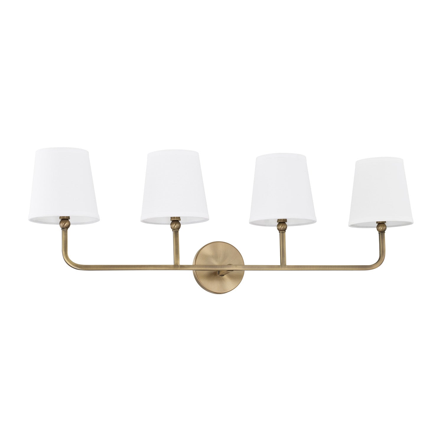 Capital Lighting - 119341AD-674 - Four Light Vanity - Dawson - Aged Brass from Lighting & Bulbs Unlimited in Charlotte, NC