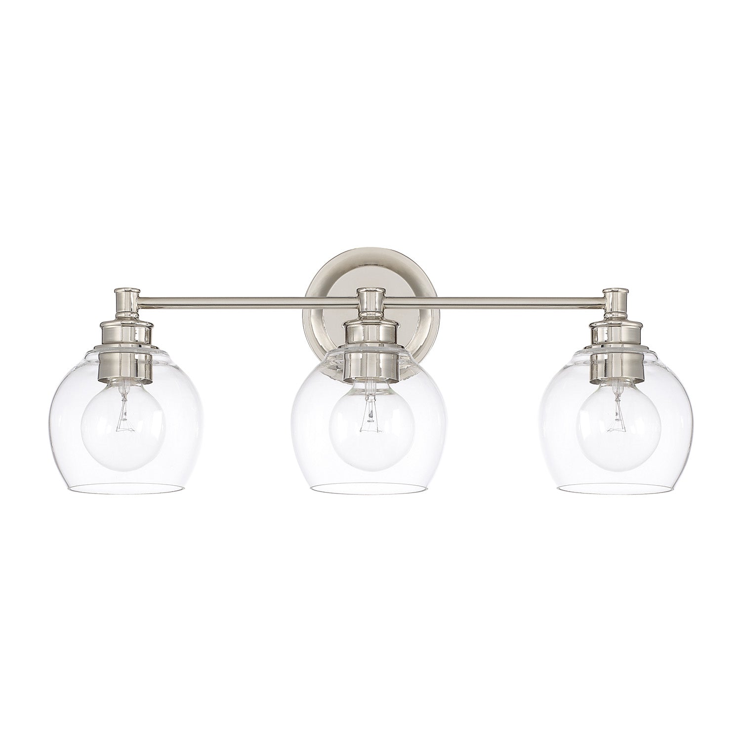 Capital Lighting - 121131PN-426 - Three Light Vanity - Mid Century - Polished Nickel from Lighting & Bulbs Unlimited in Charlotte, NC