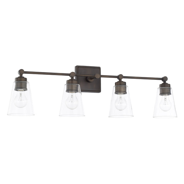 Capital Lighting - 121841OB-432 - Four Light Vanity - Rory - Old Bronze from Lighting & Bulbs Unlimited in Charlotte, NC
