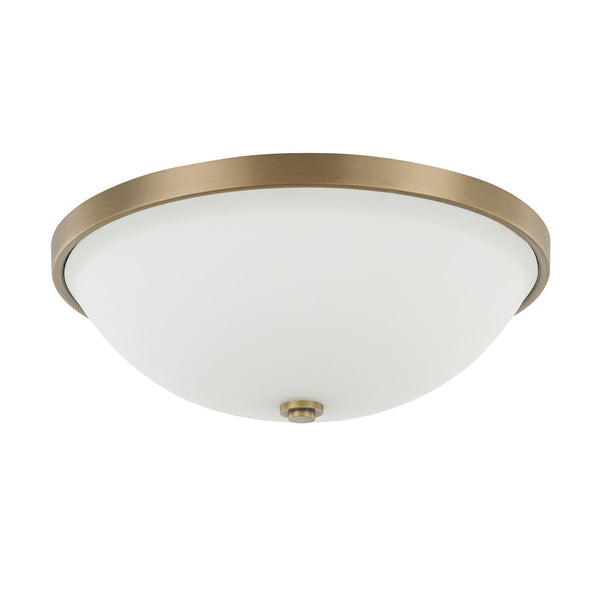 Capital Lighting - 2325AD-SW - Three Light Flush Mount - Perkins - Aged Brass from Lighting & Bulbs Unlimited in Charlotte, NC