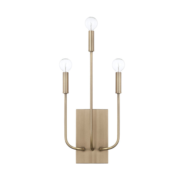 Capital Lighting - 621931AD - Three Light Wall Sconce - Zander - Aged Brass from Lighting & Bulbs Unlimited in Charlotte, NC