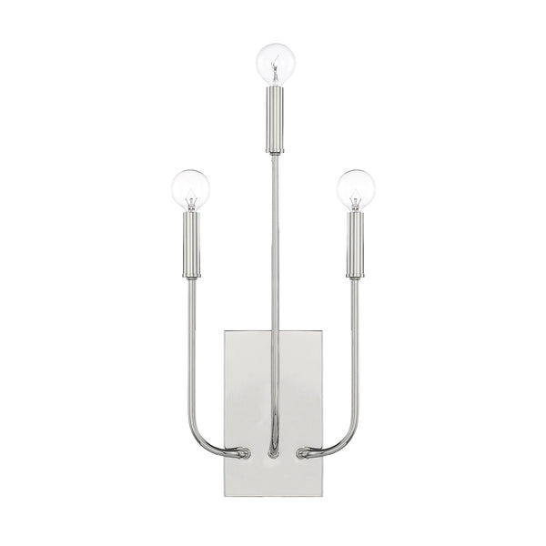 Capital Lighting - 621931PN - Three Light Wall Sconce - Zander - Polished Nickel from Lighting & Bulbs Unlimited in Charlotte, NC