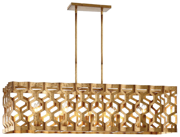 Metropolitan - N6778-293 - Ten Light Island Pendant - Coronade - Pandora Gold Leaf from Lighting & Bulbs Unlimited in Charlotte, NC