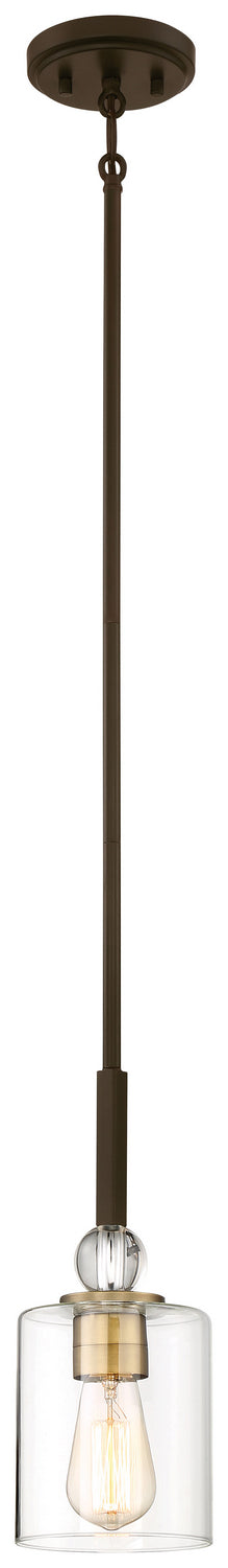 Minka-Lavery - 3070-416 - One Light Mini Pendant - Studio 5 - Painted Bronze W/Natural Brush from Lighting & Bulbs Unlimited in Charlotte, NC