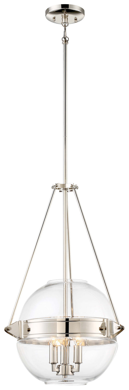 Minka-Lavery - 2291-613 - Three Light Pendant - Atrio - Polished Nickel from Lighting & Bulbs Unlimited in Charlotte, NC