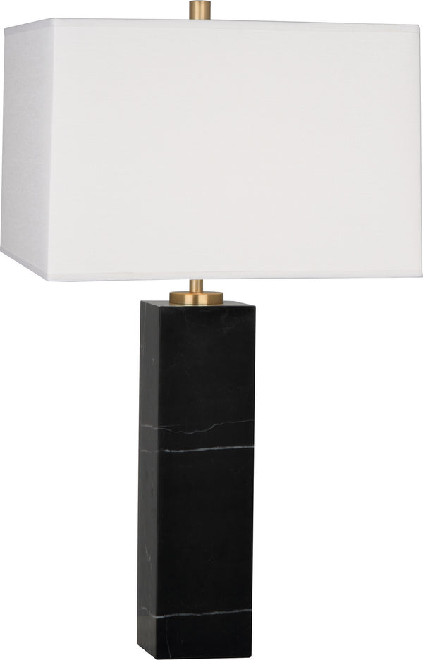 Robert Abbey - B796 - One Light Table Lamp - Jonathan Adler Canaan - Black Marble Base w/Antique Brass from Lighting & Bulbs Unlimited in Charlotte, NC