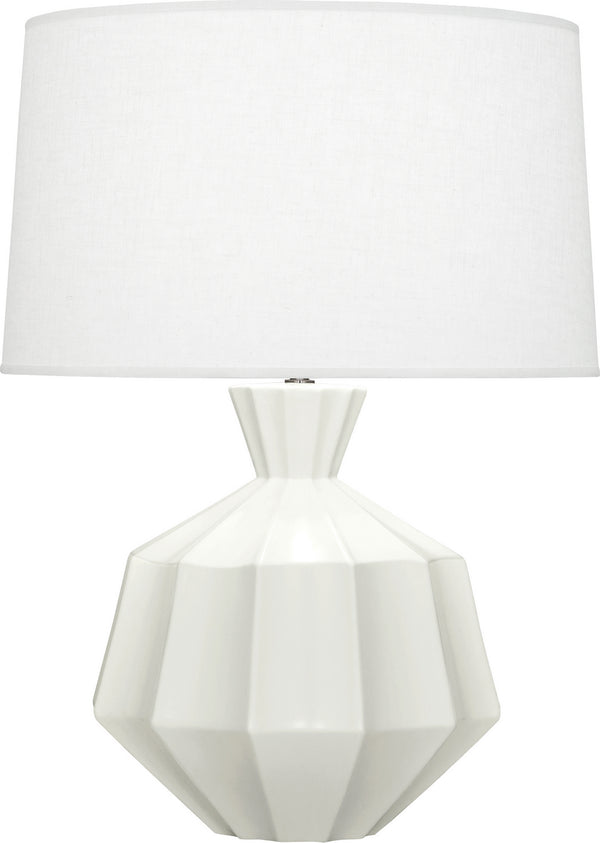 Robert Abbey - MLY17 - One Light Table Lamp - Orion - Matte Lily Glazed from Lighting & Bulbs Unlimited in Charlotte, NC