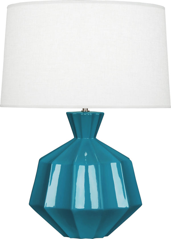 Robert Abbey - PC999 - One Light Table Lamp - Orion - Peacock Glazed from Lighting & Bulbs Unlimited in Charlotte, NC