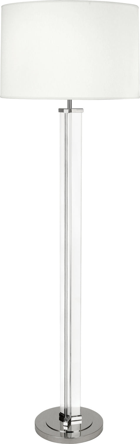 Robert Abbey - S473 - One Light Floor Lamp - Fineas - Clear Glass and Polished Nickel from Lighting & Bulbs Unlimited in Charlotte, NC