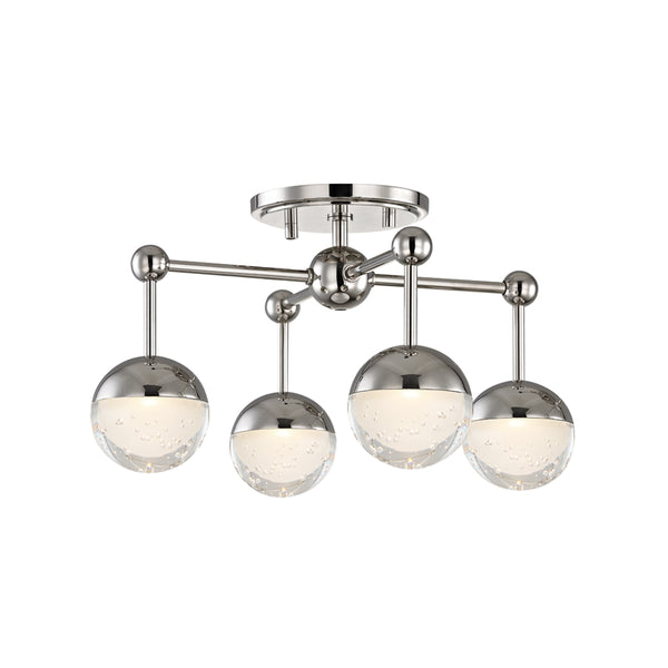 Hudson Valley - 1223F-PN - LED Flush Mount - Boca - Polished Nickel from Lighting & Bulbs Unlimited in Charlotte, NC