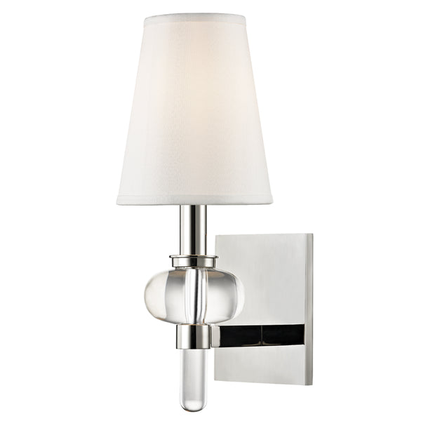 Hudson Valley - 1900-PN - One Light Wall Sconce - Luna - Polished Nickel from Lighting & Bulbs Unlimited in Charlotte, NC