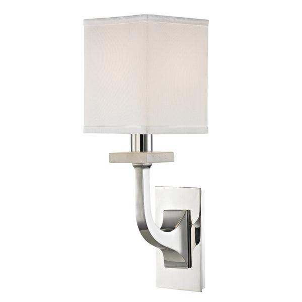 Hudson Valley - 1981-PN - One Light Wall Sconce - Rockwell - Polished Nickel from Lighting & Bulbs Unlimited in Charlotte, NC