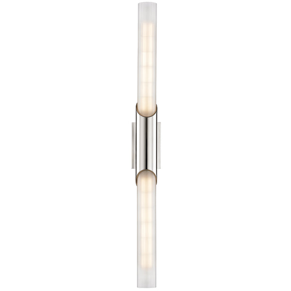 Hudson Valley - 2142-PN - Two Light Wall Sconce - Pylon - Polished Nickel from Lighting & Bulbs Unlimited in Charlotte, NC