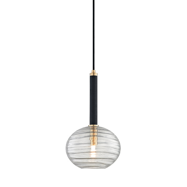Hudson Valley - 2410-AGB - LED Pendant - Breton - Aged Brass from Lighting & Bulbs Unlimited in Charlotte, NC