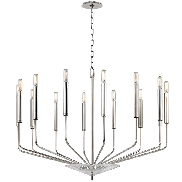 Hudson Valley - 2614-PN - 14 Light Chandelier - Gideon - Polished Nickel from Lighting & Bulbs Unlimited in Charlotte, NC