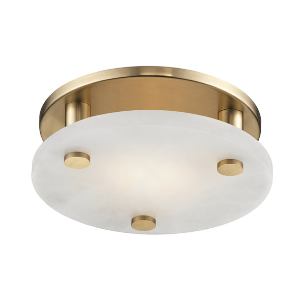 Hudson Valley - 4709-AGB - LED Flush Mount - Croton - Aged Brass from Lighting & Bulbs Unlimited in Charlotte, NC