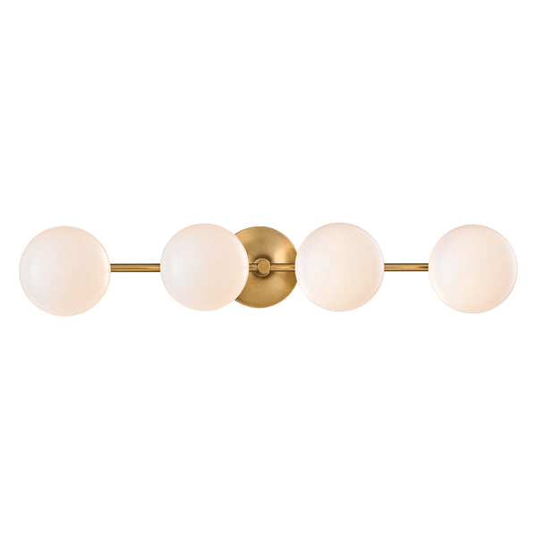 Hudson Valley - 4744-AGB - LED Bath Bracket - Fleming - Aged Brass from Lighting & Bulbs Unlimited in Charlotte, NC