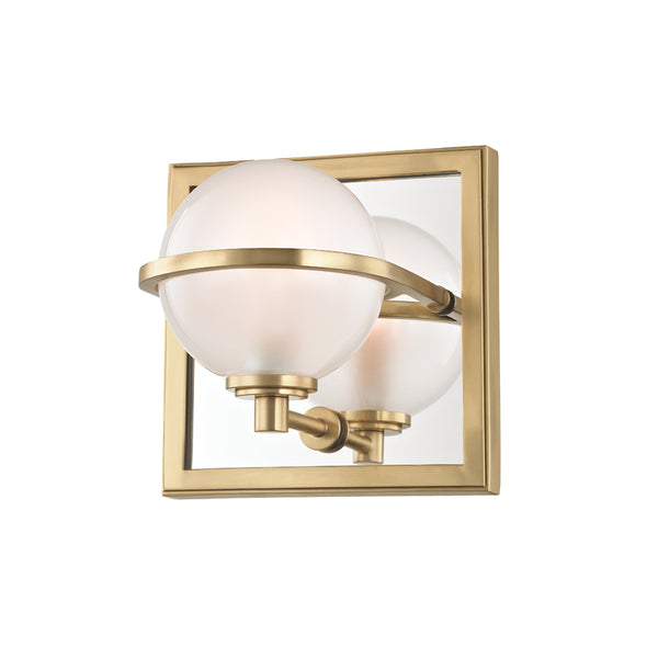 Hudson Valley - 6441-AGB - LED Bath Bracket - Axiom - Aged Brass from Lighting & Bulbs Unlimited in Charlotte, NC