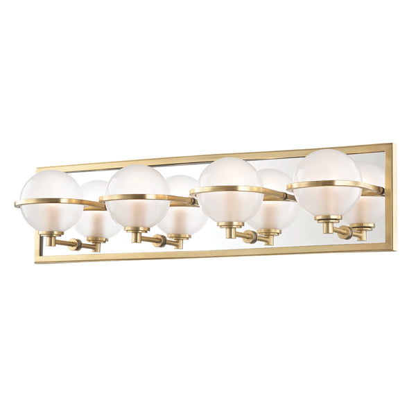 Hudson Valley - 6444-AGB - LED Bath Bracket - Axiom - Aged Brass from Lighting & Bulbs Unlimited in Charlotte, NC