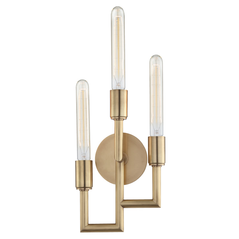 Hudson Valley - 8310-AGB - Three Light Wall Sconce - Angler - Aged Brass from Lighting & Bulbs Unlimited in Charlotte, NC