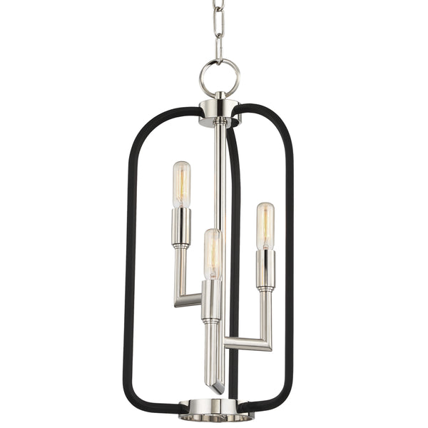 Hudson Valley - 8313-PN - Three Light Chandelier - Angler - Polished Nickel from Lighting & Bulbs Unlimited in Charlotte, NC
