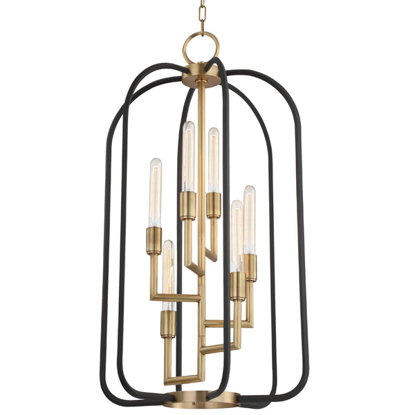 Hudson Valley - 8316-AGB - Six Light Chandelier - Angler - Aged Brass from Lighting & Bulbs Unlimited in Charlotte, NC